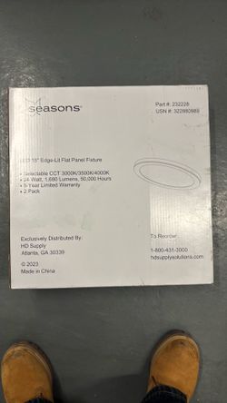 LED 15” edge lit flat panel