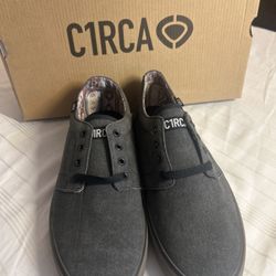 C1RCA Drifter TX Canvas Skate Shoes Gray/Black Men’s Size 8.5 New With Box