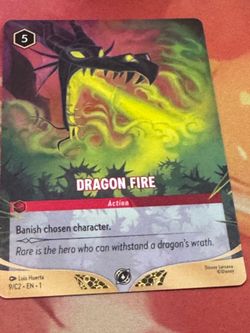 Disney Lorcana Dragon Fire Promo Non Foil