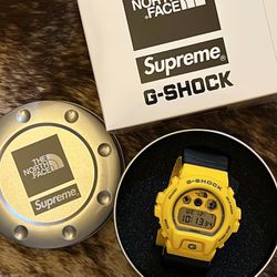 Supreme North Face G SHOCK YELLOW Watch for Sale in West