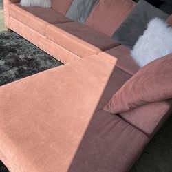 Nice Pink Sectional Sofa 