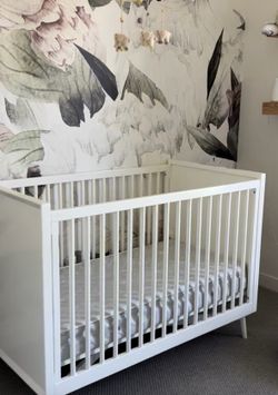 West Elm Mid Century White Crib