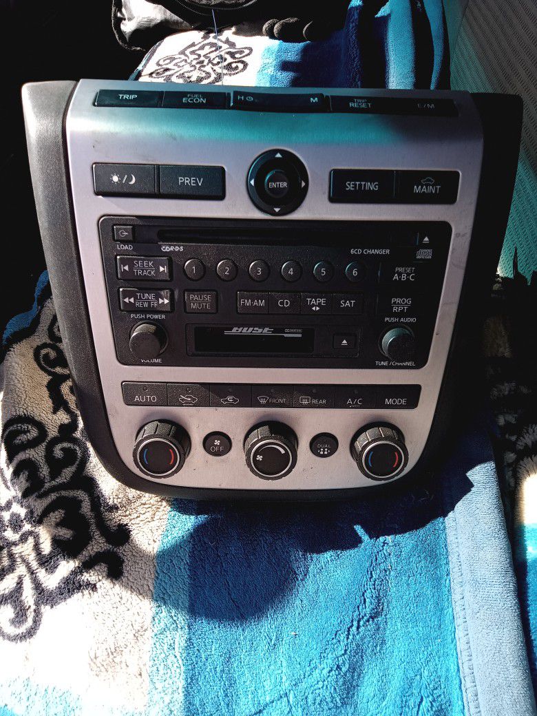 Stereo/Ac/Infotainment System Nissan Murano 