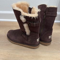 Ugg Zip Brown Boots UK5/EU36