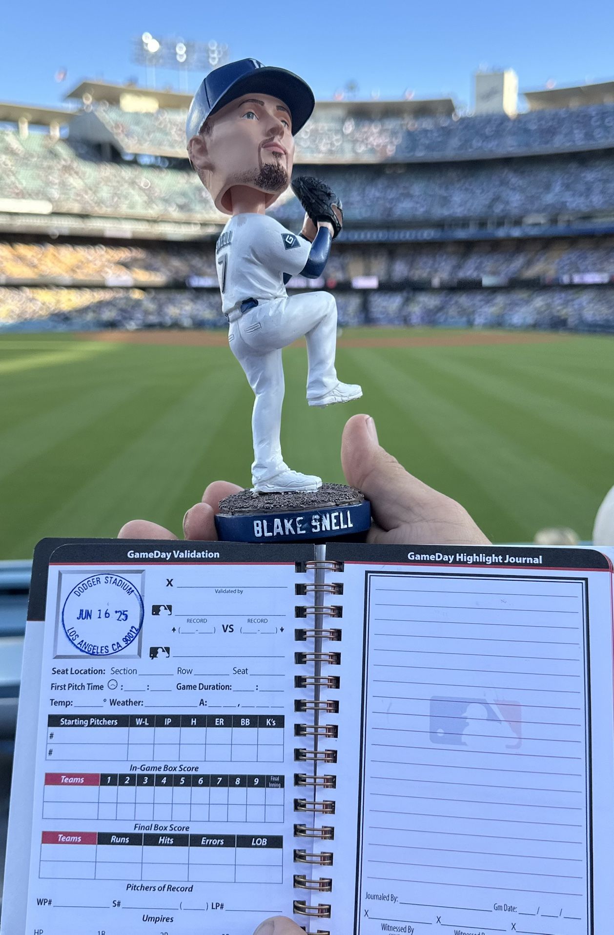 Blake Snell Dodgers Bobblehead