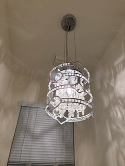 Mini chandelier crystal look