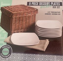 Dessert Plates 8 Piece Box Set