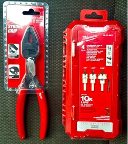 Milwaukee Pliers and Carbide Hole Cutter Kit