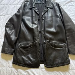 Kenneth Cole Men’s Leather Jacket - Medium