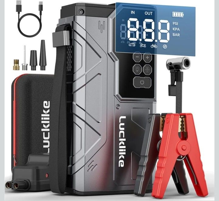 Jump Starter with Air Compressor