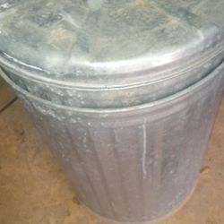 New Metal Trash Cans