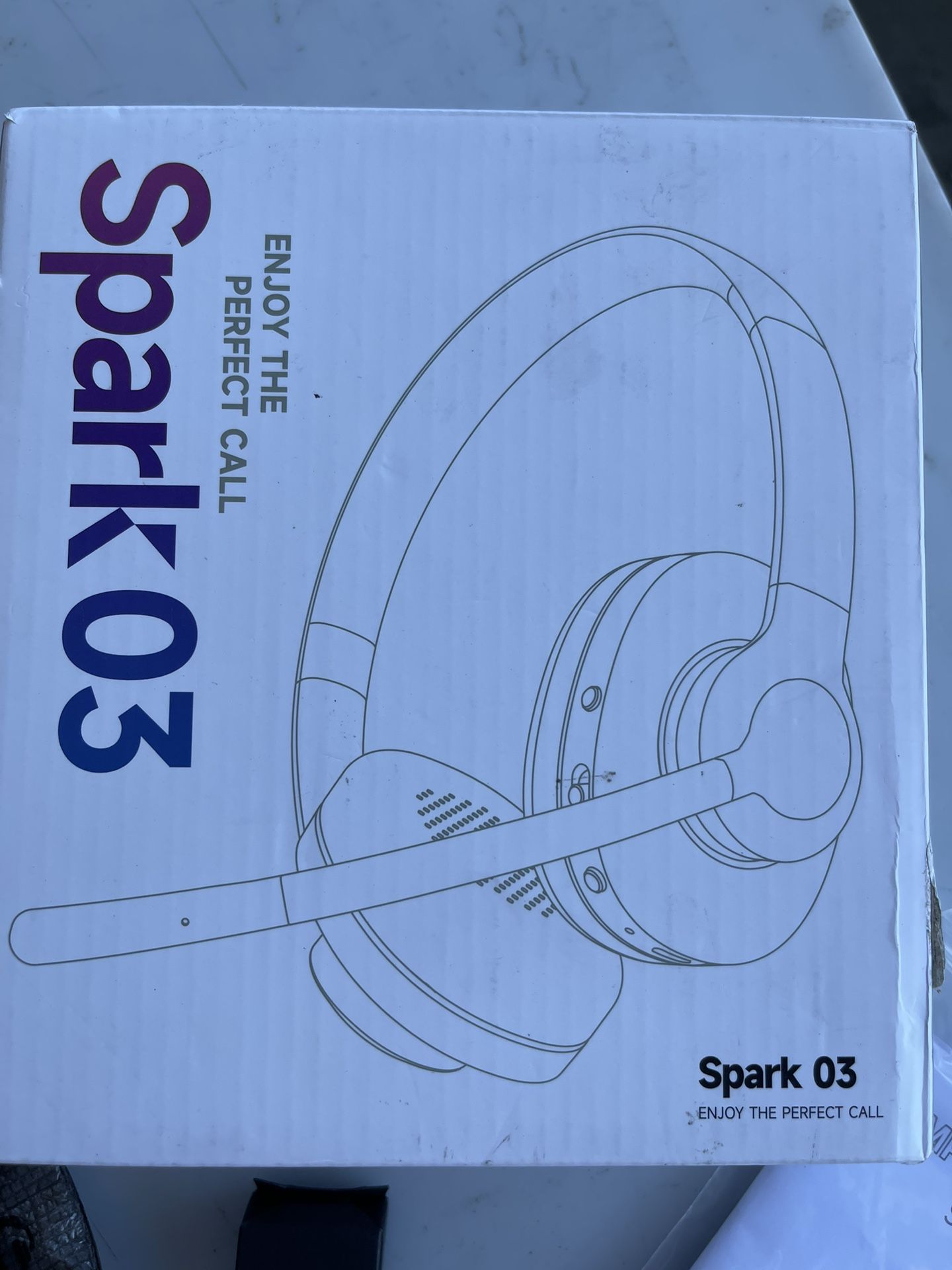 Wireless Headset with Mic for Work, Headset Wireless Bluetooth V5.3 with AI Noise Cancelling Microphone with USB Dongle & Mic Mute