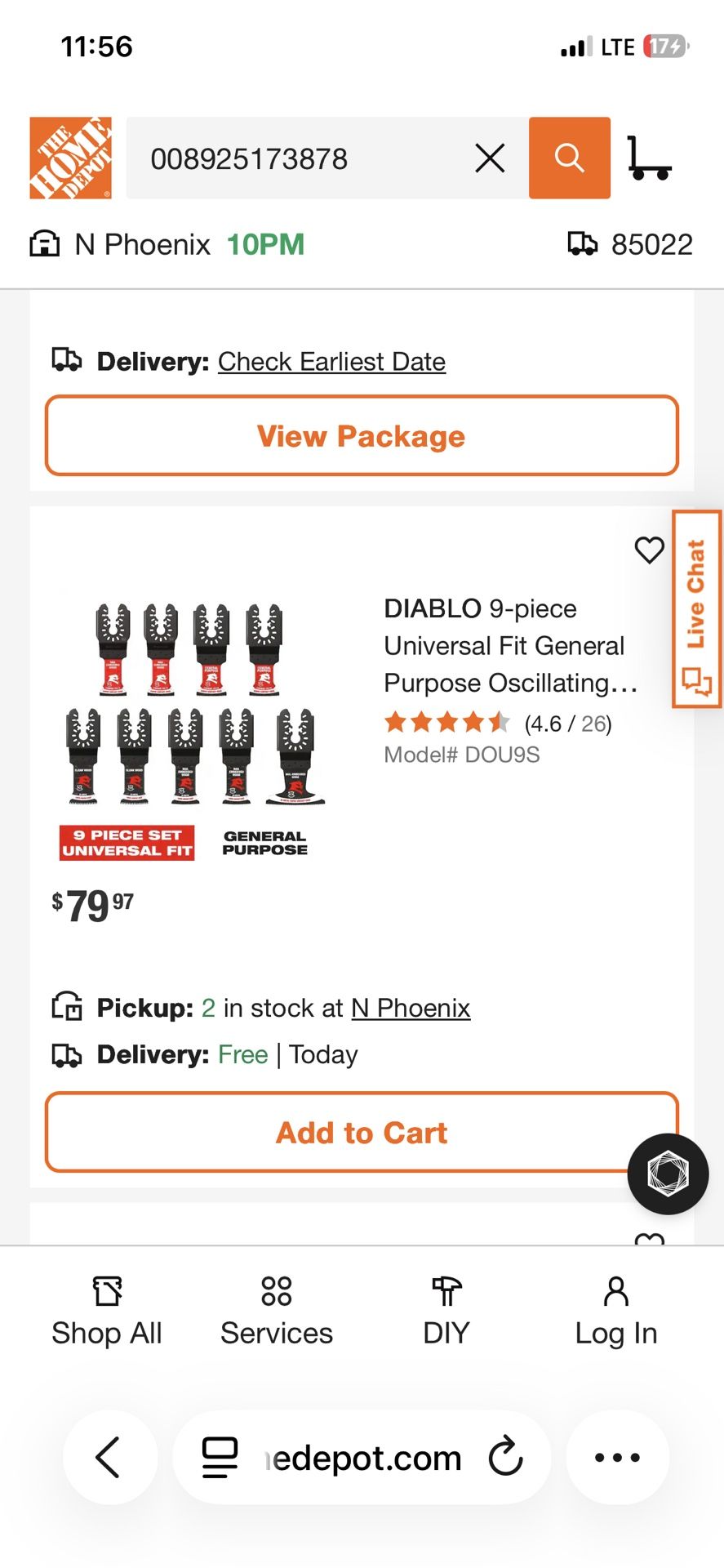 DIABLO 9-piece Universal Fit General Purpose Oscillating Blade Set