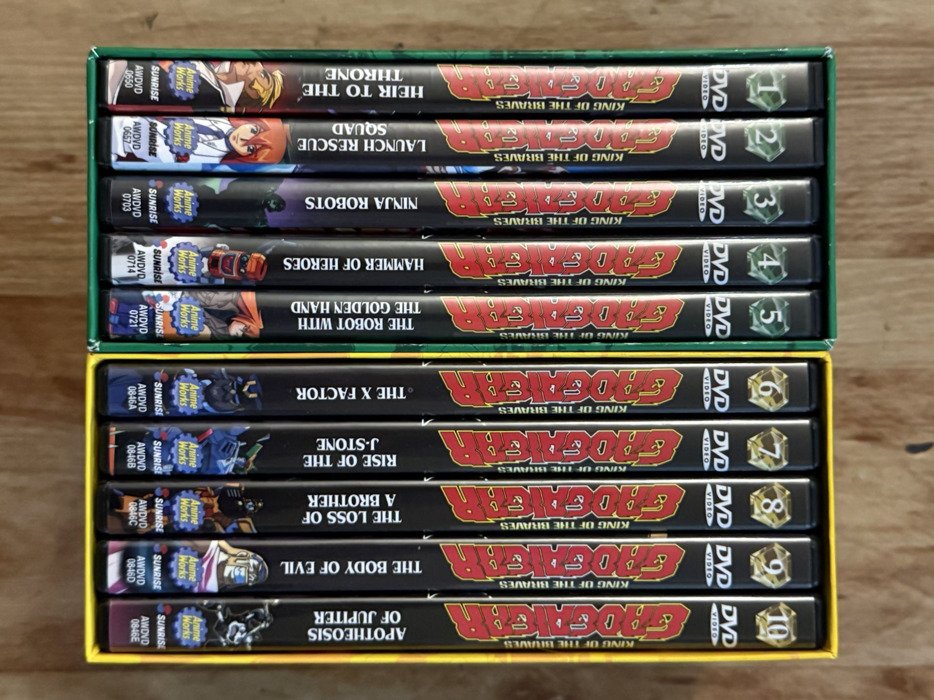 GaoGaiGar King of Braves complete series DVD Vol 1-10 Premium Boxes Great Discs