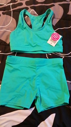 New girls dance outfit size med 12. Fits more like an 8