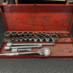 Vintage Snap On 3/8 drive socket set