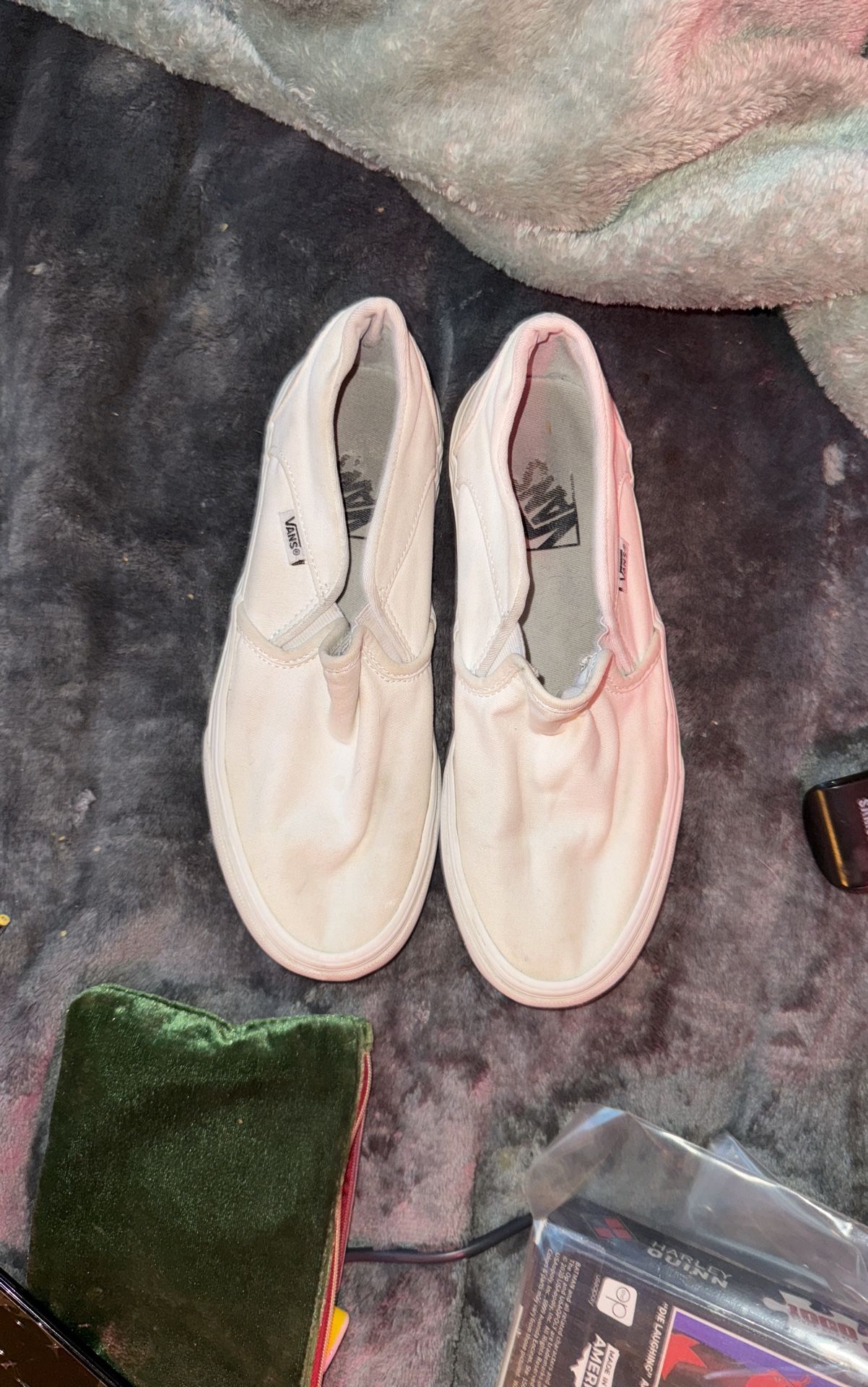 Women’s Classic White Slip On Vans Size 8