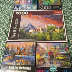 Lot  Of Puzzles +Boardgames  20.00