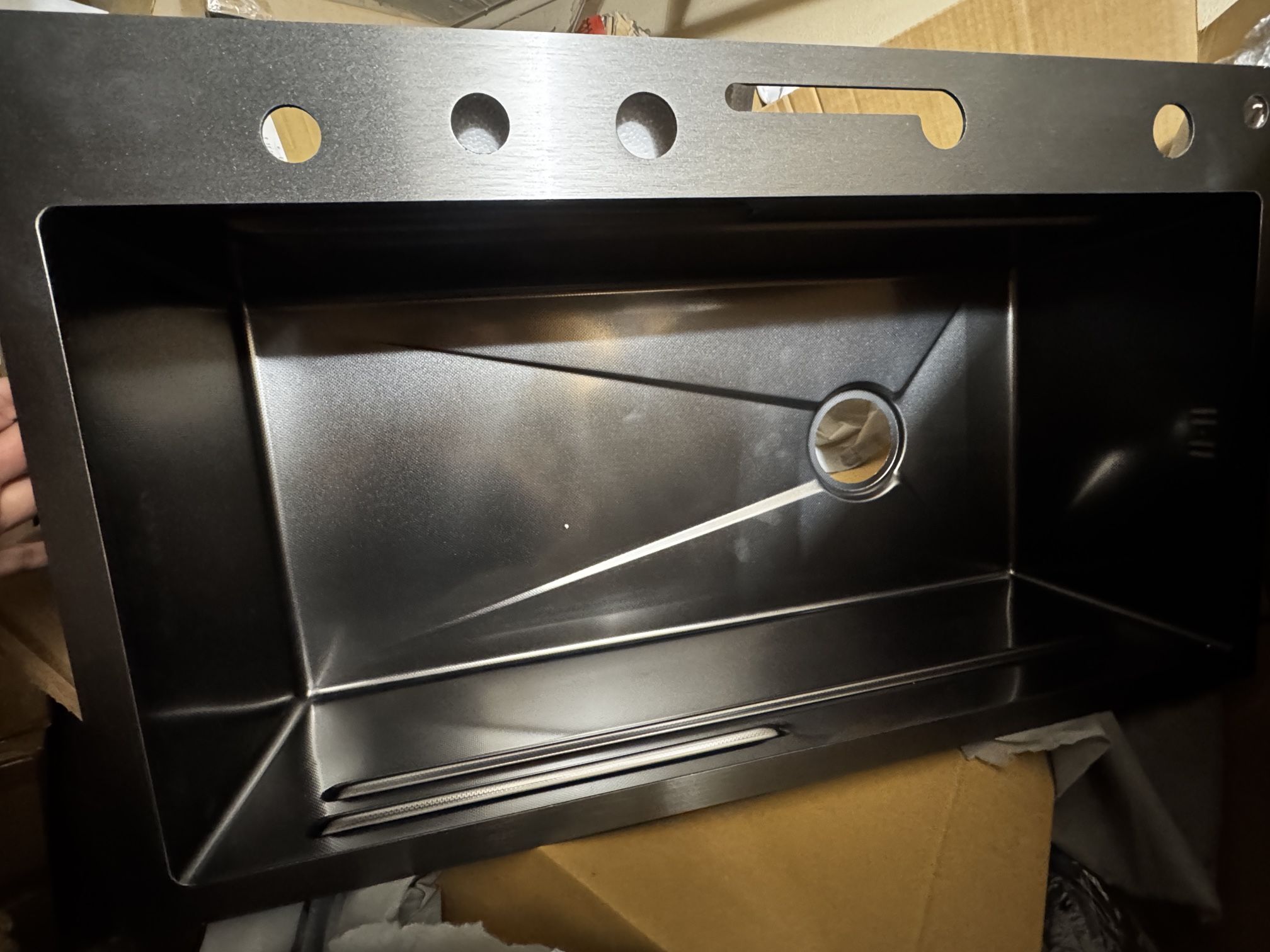 Stainless Steel 29.5" x 18.1" x 8.07" Rectangular Multifunctional Kitchen Sink new!