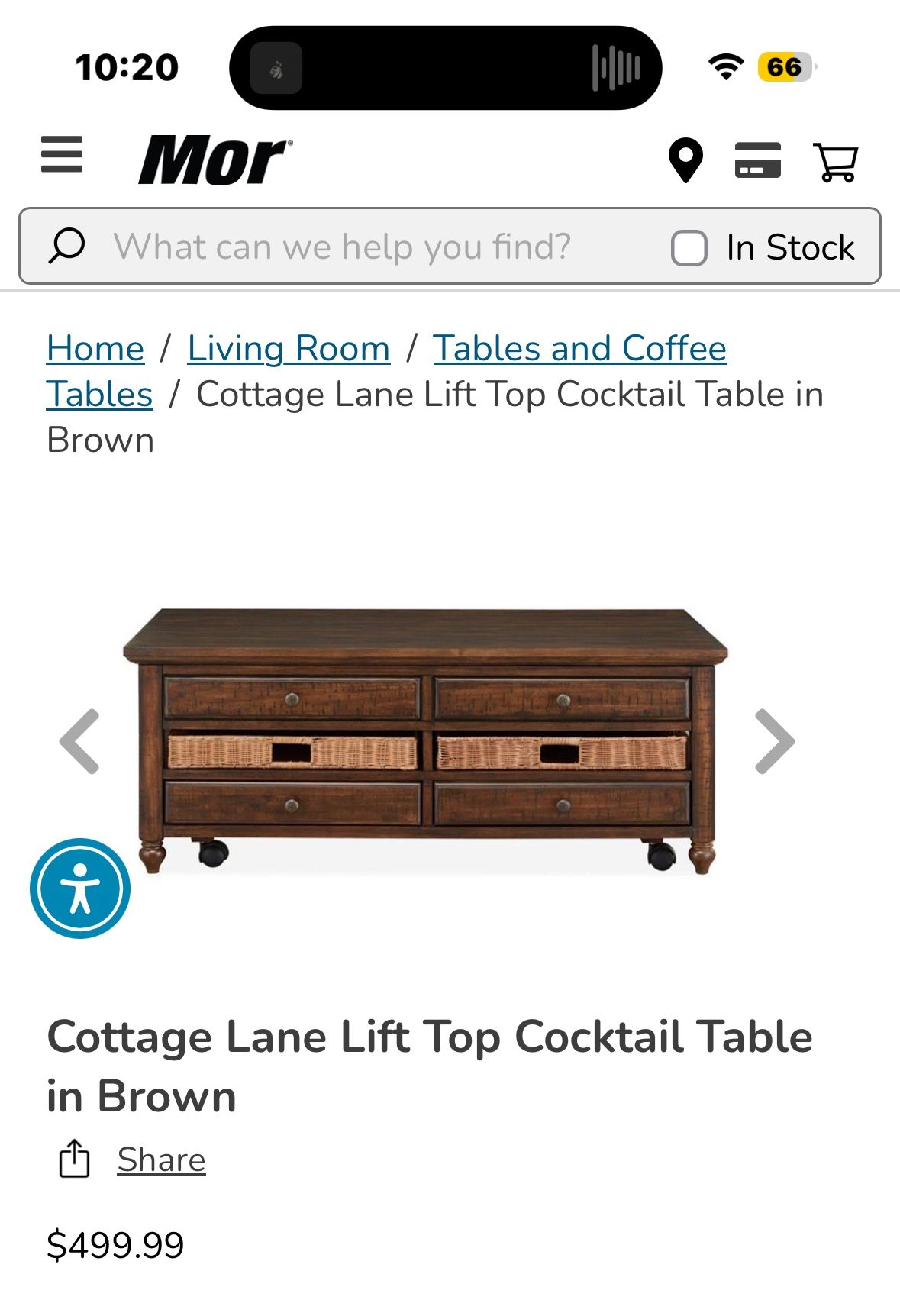 Coffee Table And Matching End Table