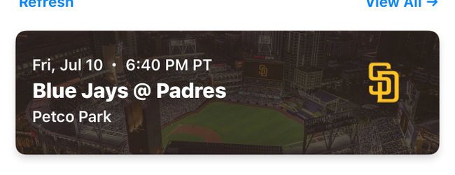 Padre tickets 7/10/26