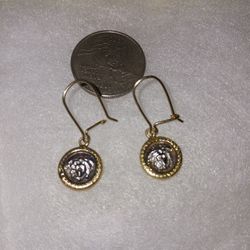 14 K gold Versace Earrings 
