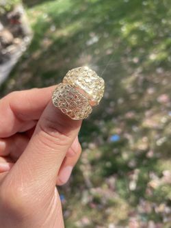 10k Nugget Rings Solid Hand Made