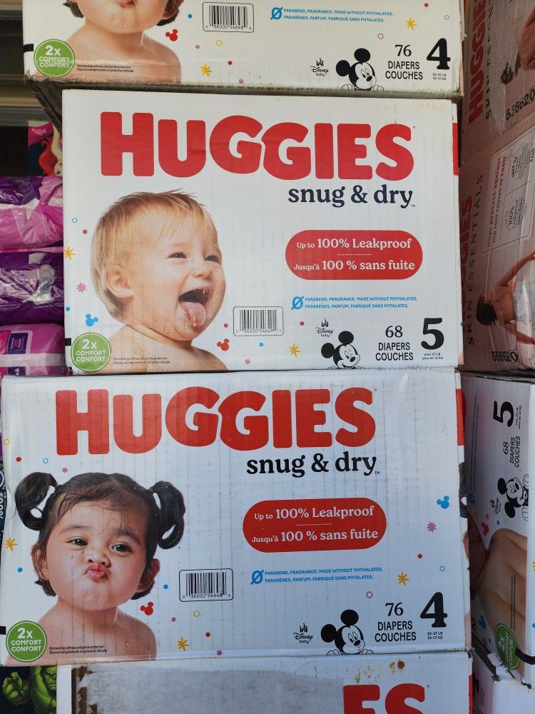 Huggies 4,5 $20 Each Box. Price Is Firm.