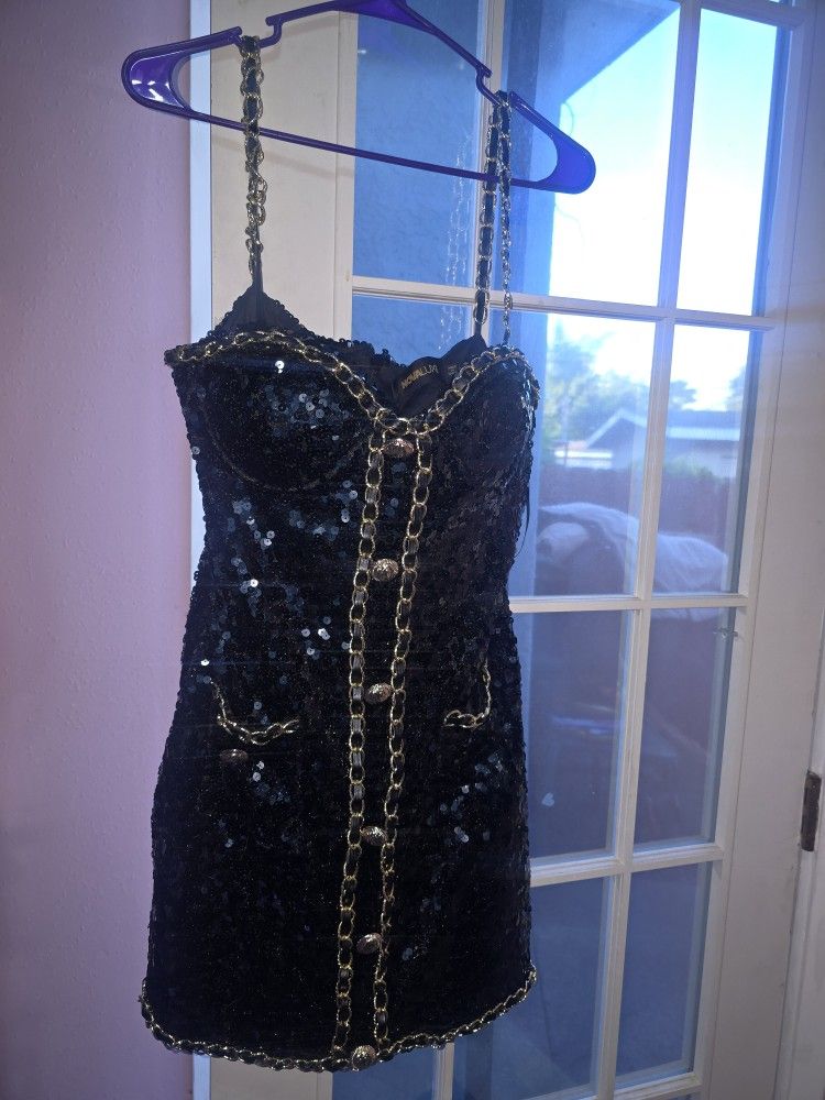 Sequin Mini Dress L/XL