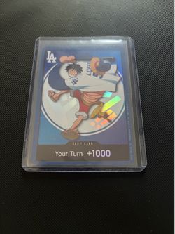 One Piece x LA Dodgers Luffy DON!! Card – Near Mint – Holographic