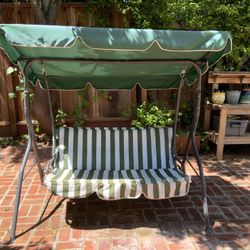 Backyard Swinging Bench