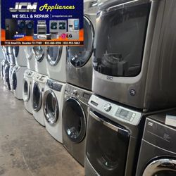 LG SET STEAM WASHER AND ELECTRIC DRYER 