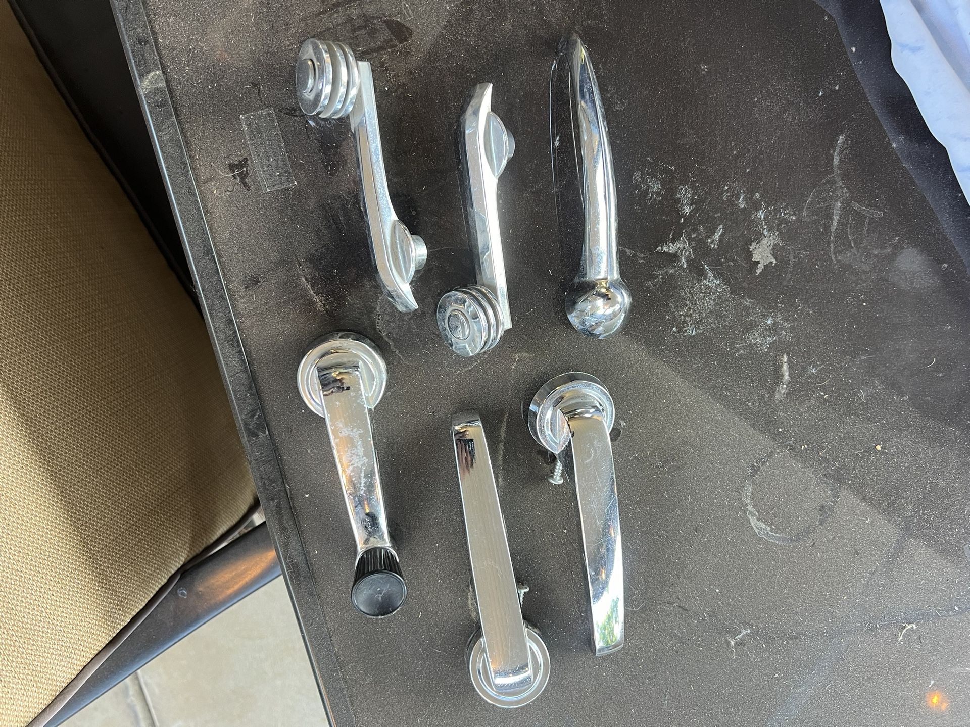 Vintage 40’s Plymouth Chrome Door Handles