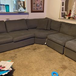 Macy’s  Gray U shaped Sectional