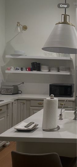 White Floating Shelves