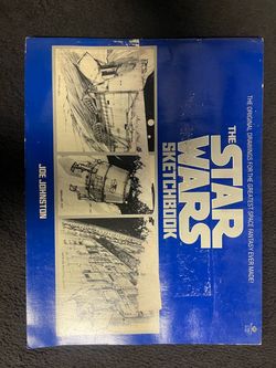 Vintage 1977 Star Wars Lot - Original Sketchbook & Complete 1Blueprints