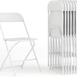 Flash Furniture HERCULES White Folding Chairs – 10-Chair Sets (Commercial Grade)