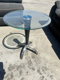 Round Glass Table