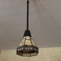 REDECORATING SALE Home Lighting CLASSIC Tiffany-Style STAINED GLASS PENDANT