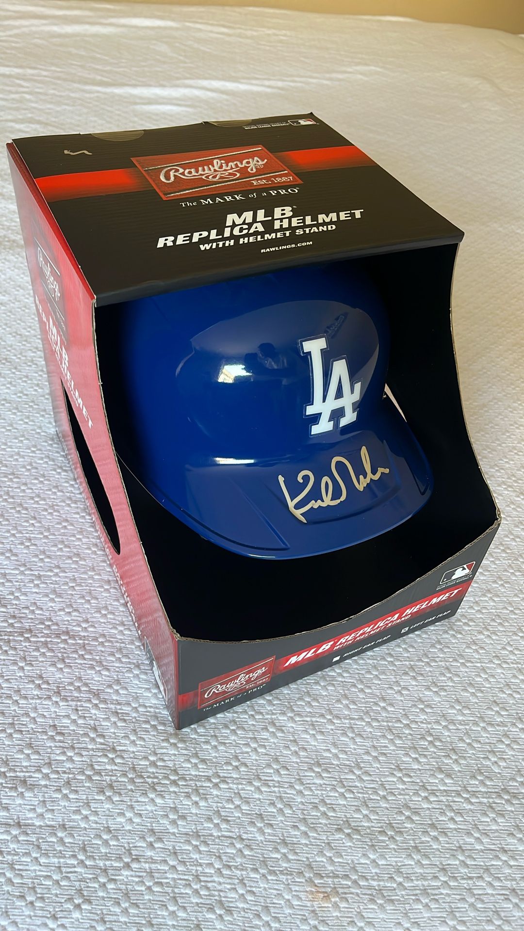 Kirk Gibson Signed Baseball Helmet