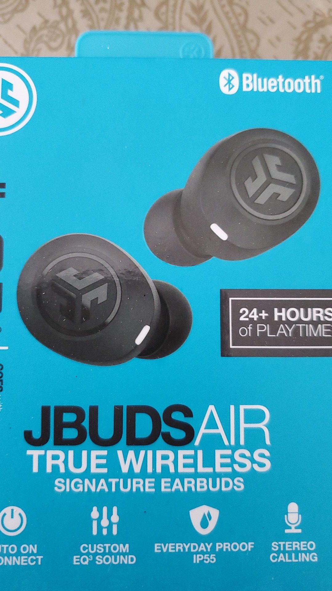 JLab Audio JBuds Air True Wireless Signature Bluetooth Earbuds, Charging Case