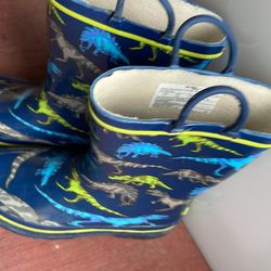 Kids Dinosaurs 🦖 Boots Size 1Y Perfect For Outdoors Raini Days