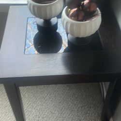 With Glass Centerpiece, Great Condition, It’s A Dark, Brown, Or Black. East Haven.