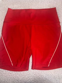 Red  sportswear biker shorts size M fits a small