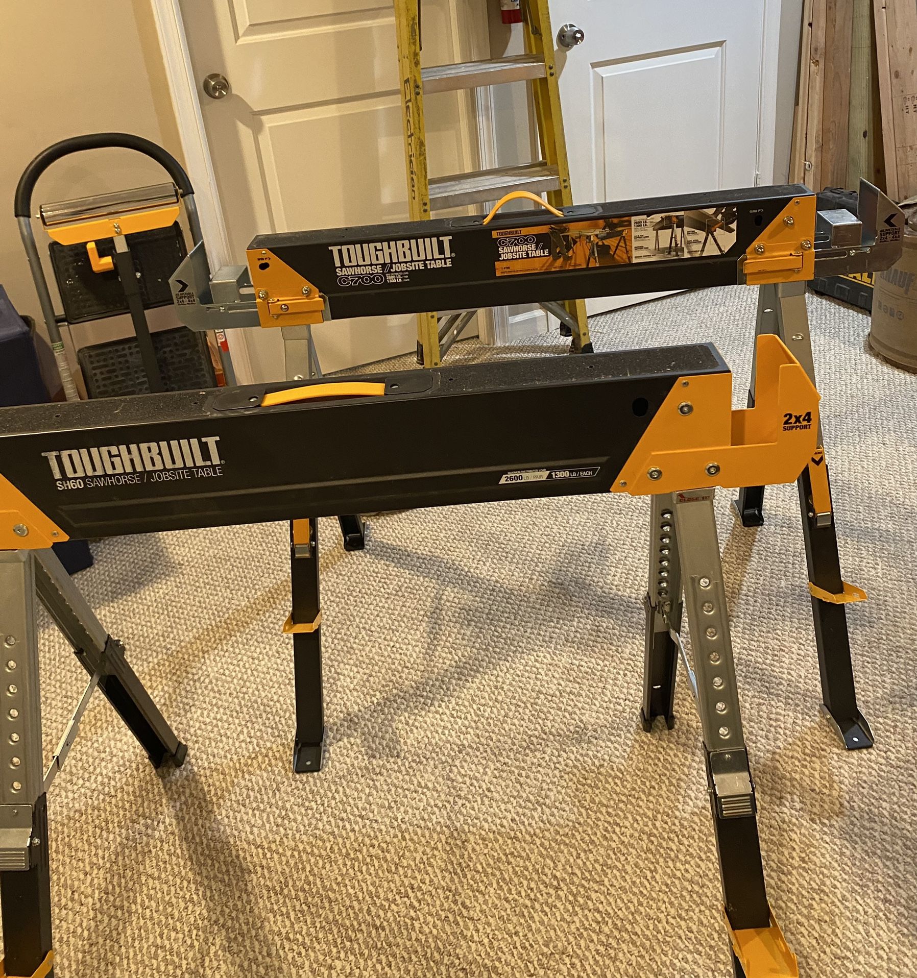 Toughbuilt Saw Horse/Jobsite Tables And Rollerstand