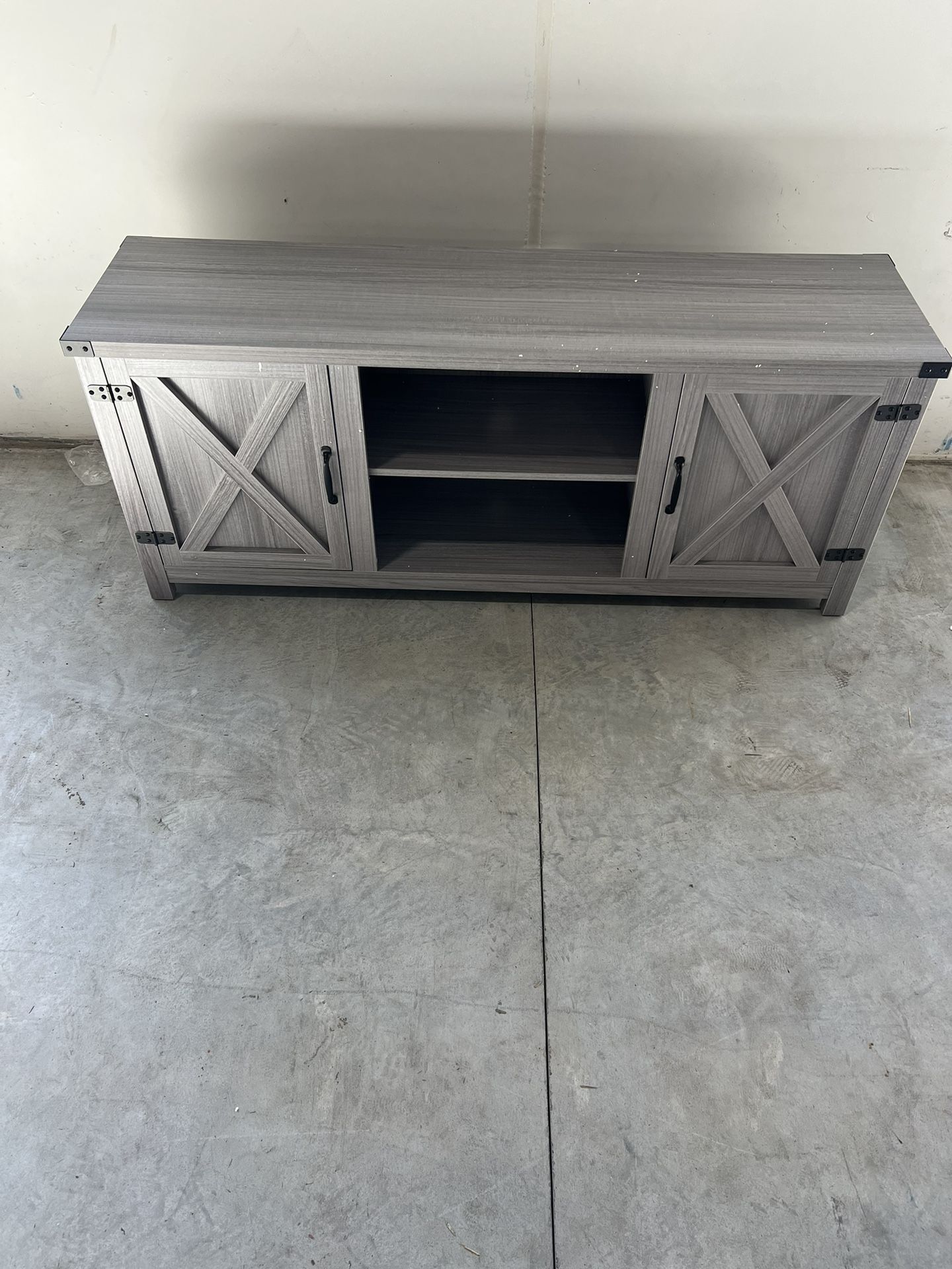 Brand New In Box, LACOO 58 in. TV Stand for TVs up to 65", Walnut，$120