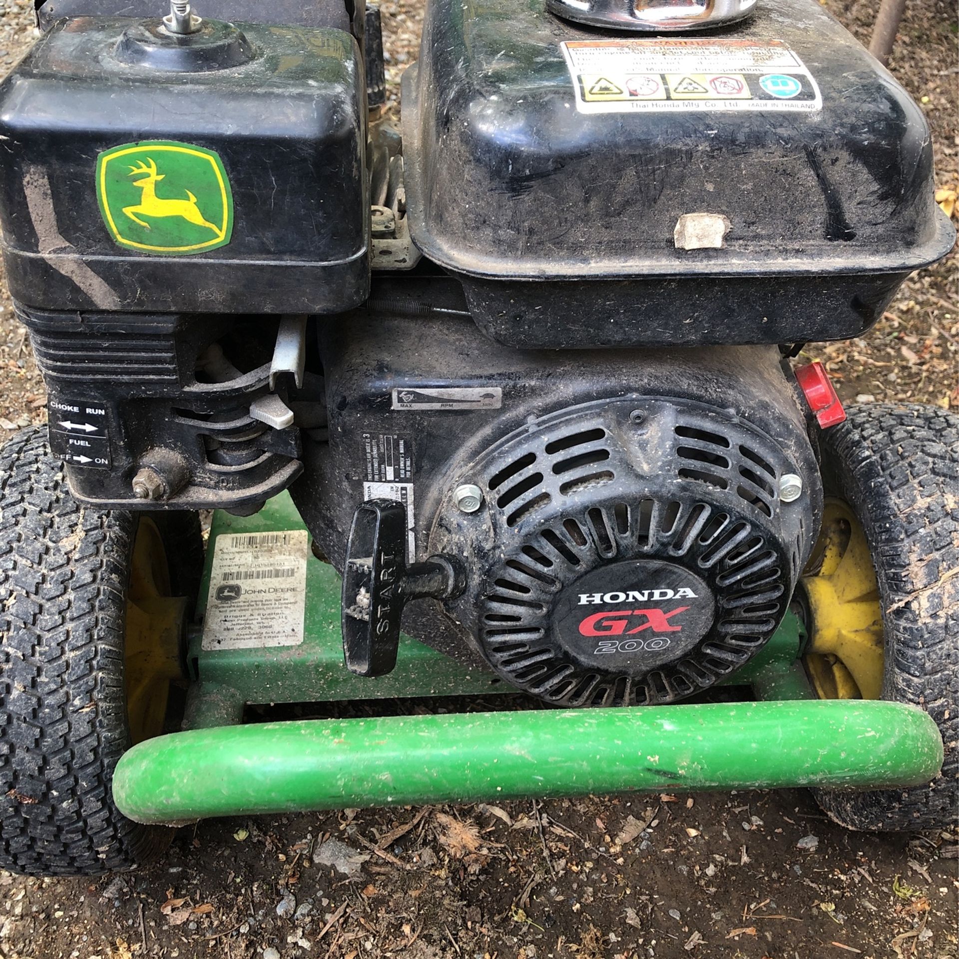 For Parts Or Repair John Deere Pressure Washer 3000 Psi