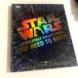 STAR WARS EVERYTHING YOU NEED TO KNOW BOOK / NEW 