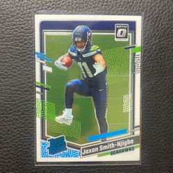 2023 Jaxon Smith-Njigba Donruss Optic Rated Rookie. Seattle Seahawks. 2025 Receiving Yards Leader