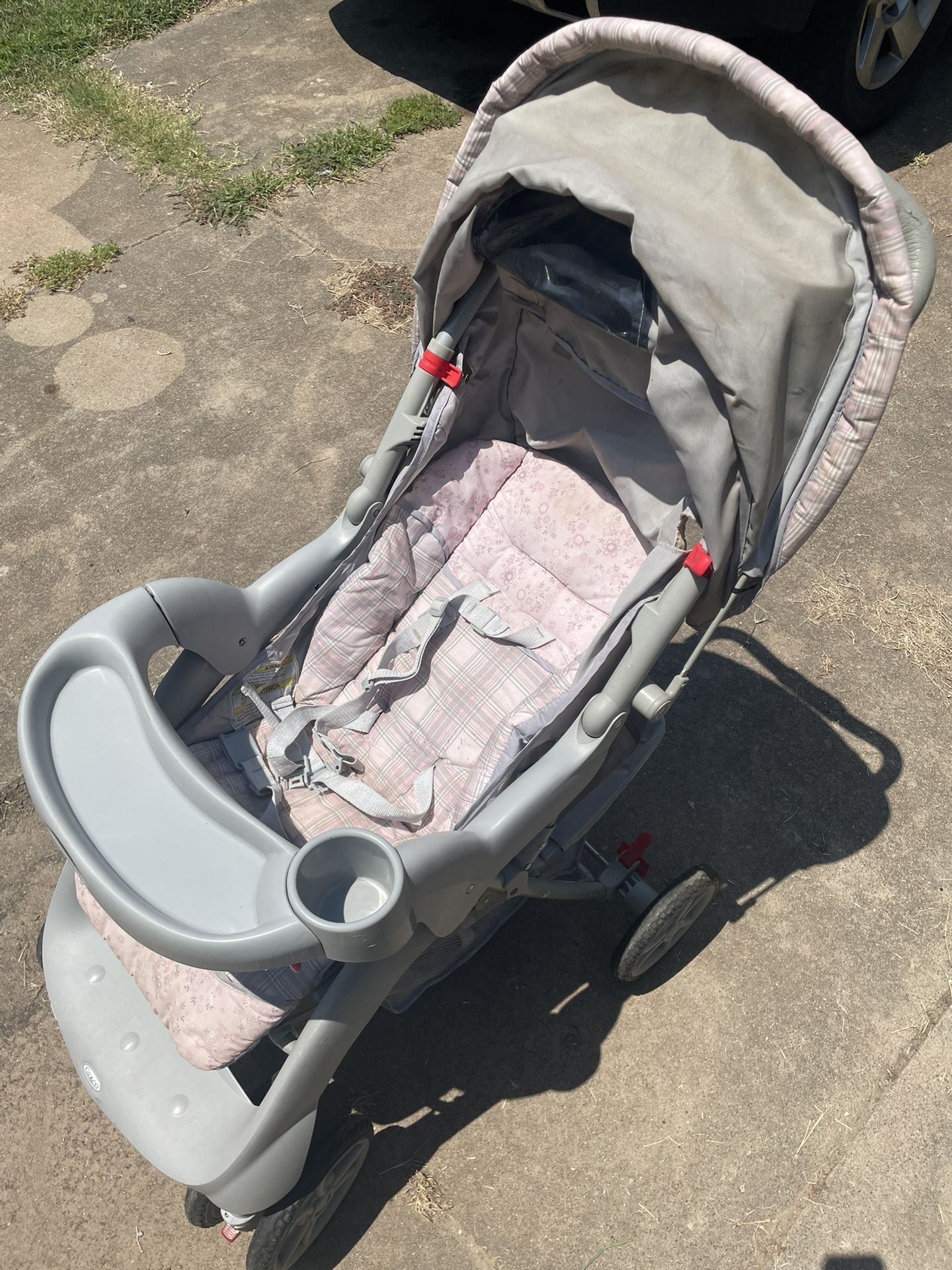 Graco Stroller – Gray & Pink